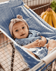 Baby Shopping Cart Hammock | Blue Little Arrow Design