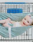 Baby Shopping Cart Hammock | Sage Leaves
