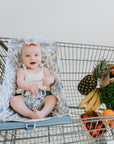 Baby Shopping Cart Hammock | Heritage Blue Vintage Floral