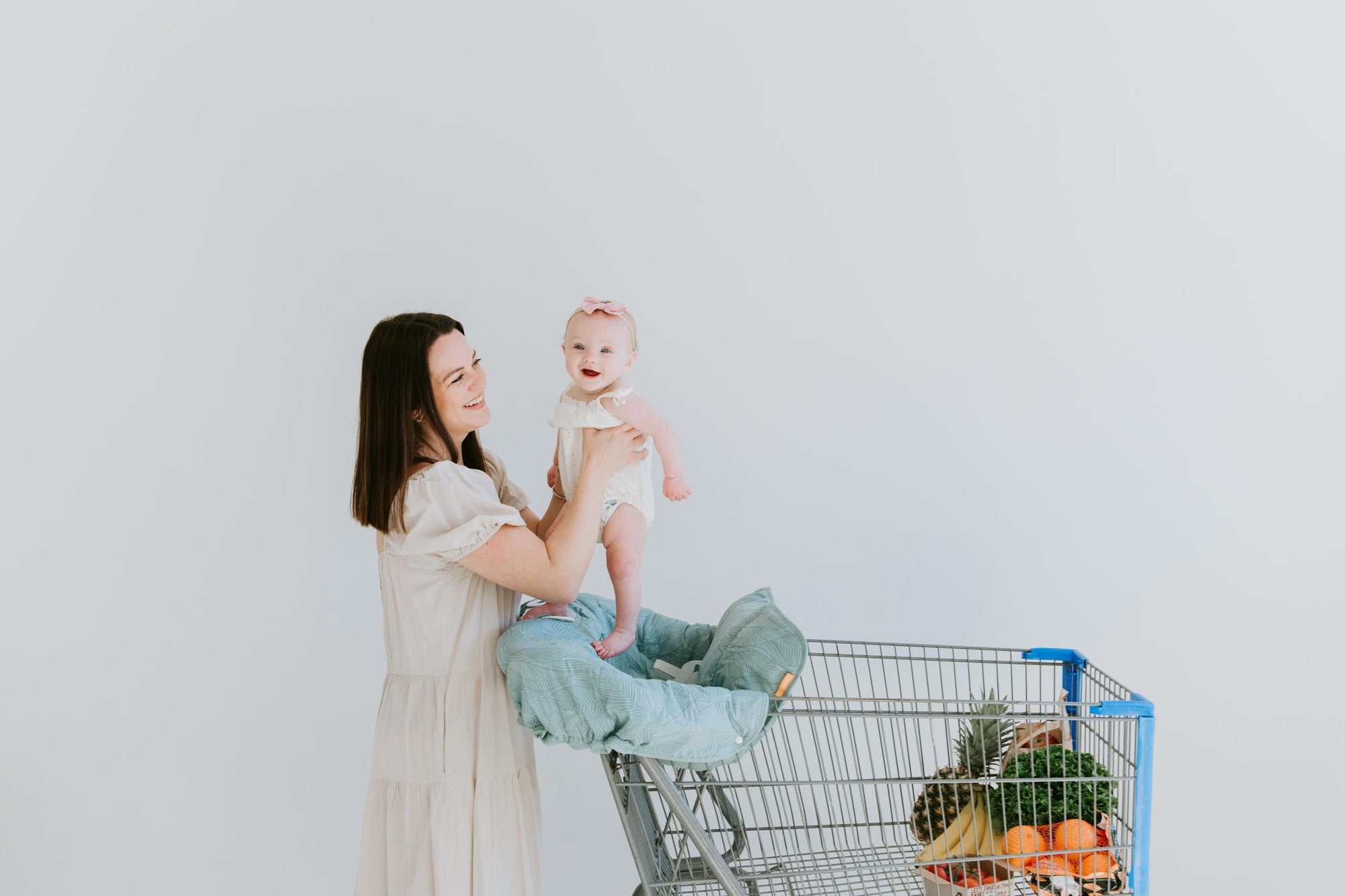 Baby Shopping Cart Cover | Sage Leaves