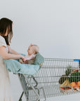 Baby Shopping Cart Cover | Sage Leaves