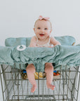 Baby Shopping Cart Cover | Sage Leaves