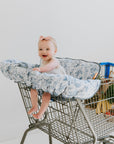 Baby Shopping Cart Cover | Heritage Blue