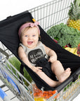 Baby Shopping Cart Hammock | Black Fabric