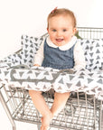 Baby Shopping Cart Cover - Triangles - happy baby