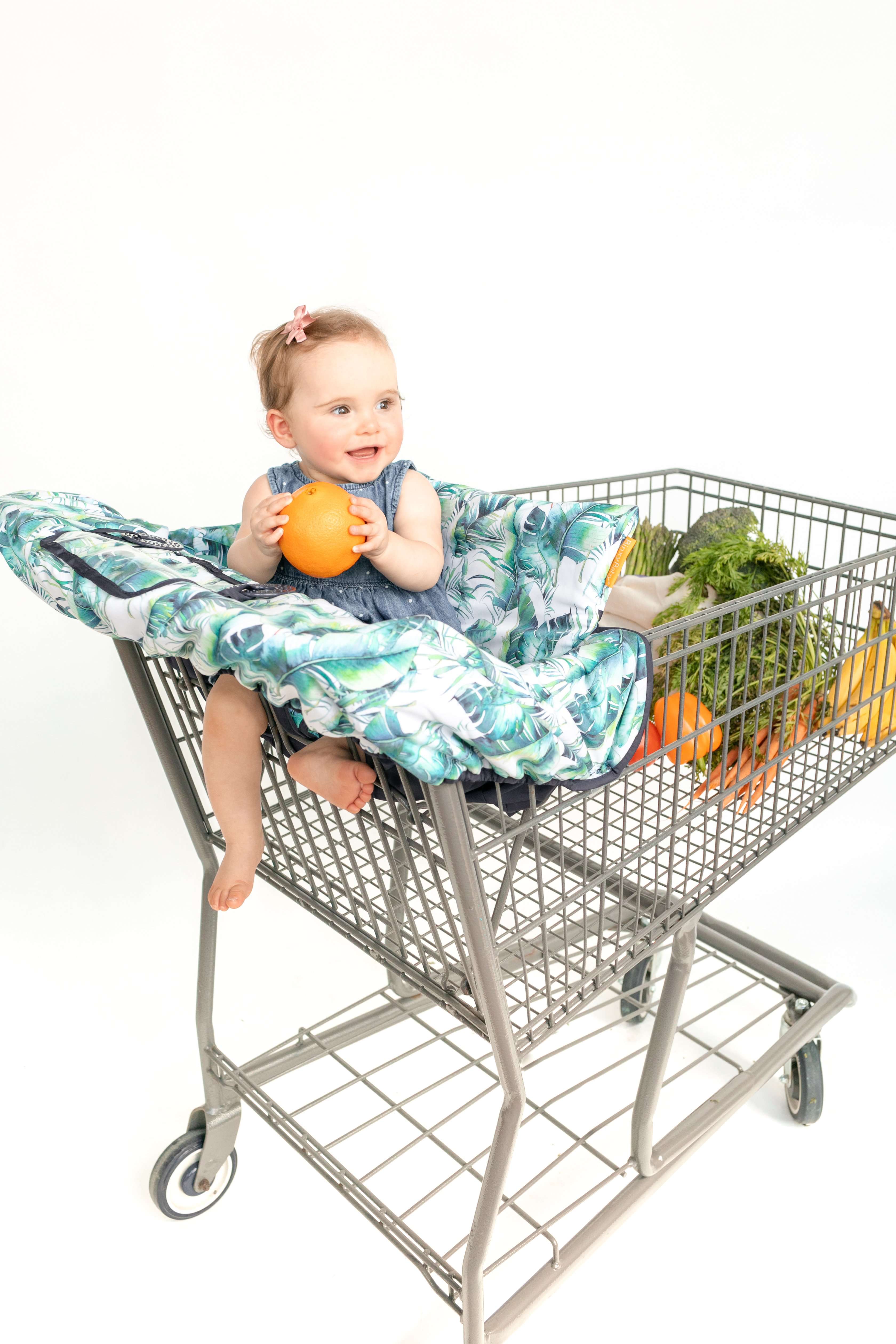 summer infant cushy shopping cart cover Baby Seat Cover For Shopping Cart - Tropical Print
