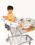 Baby Shopping Cart Cover - Coming Up Roses Beautiful Floral Print - cover and hammock with room for groceries