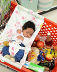 Baby Shopping Cart Hammock | Full Bloom Watercolor Floral Print