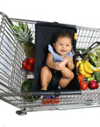 Baby Shopping Cart Hammock | Black Fabric