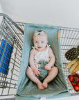Baby Shopping Cart Hammock | Sage Leaves