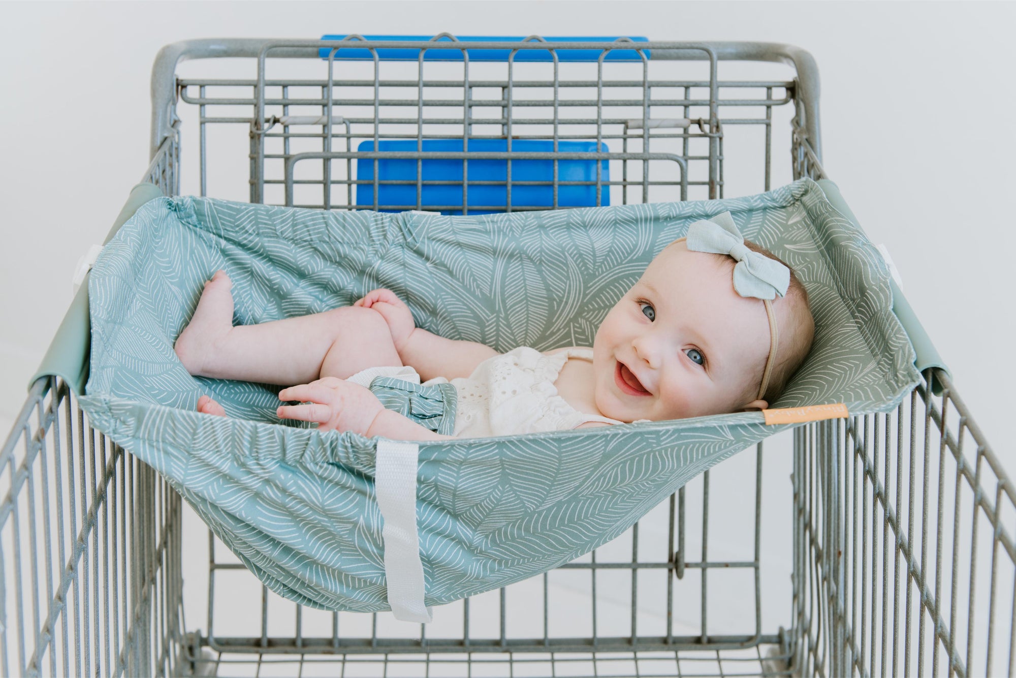 Baby Shopping Cart Hammock | Sage Leaves