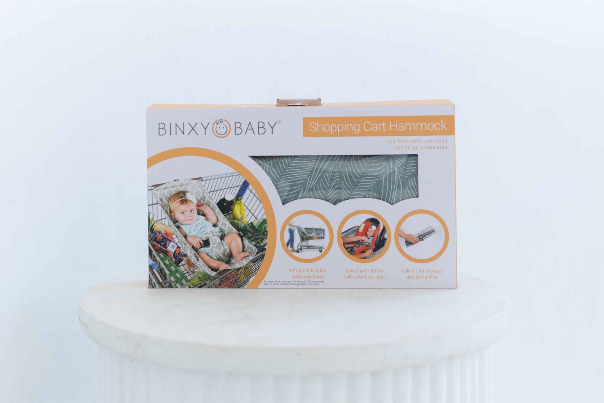 Baby Shopping Cart Hammock | Sage Leaves