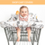 The Binxy Baby Shopping Cart Cover provides your baby or toddler with 360 degree germ protection in shopping carts and high chairs. The plush fabric comes in many beautiful patterns and designs including floral and gender neutral gray.