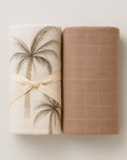 Organic Swaddle Blanket 2-Pack | Palm + Cocoa