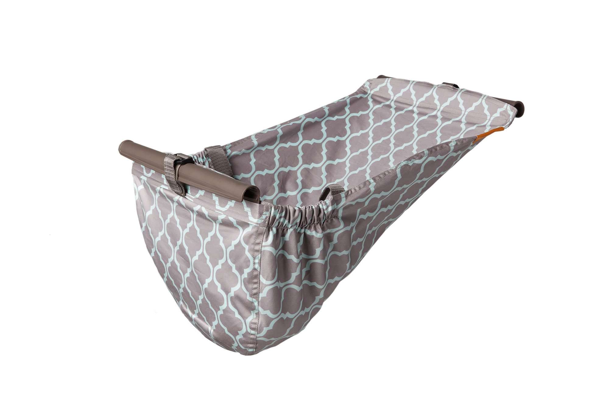 Baby Shopping Cart Hammock - Gray/Aqua