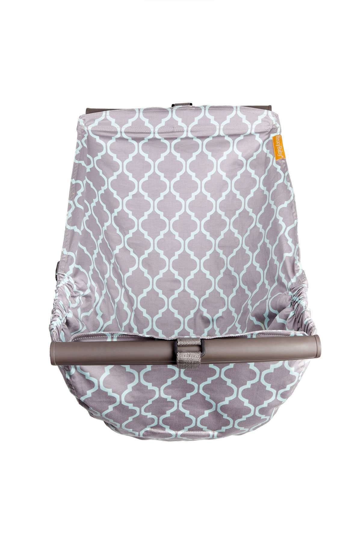 Baby Shopping Cart Hammock - Gray/Aqua