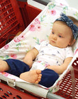 Baby Shopping Cart Hammock | Full Bloom Watercolor Floral Print