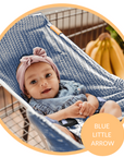 Baby Shopping Cart Hammock | Blue Little Arrow Design