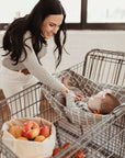 Baby Shopping Cart Hammock | Gray/Aqua