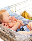 Baby Shopping Cart Hammock | Blue Little Arrow Design