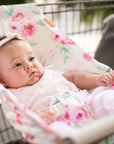 Baby Shopping Cart Hammock | Full Bloom Watercolor Floral Print
