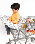 Baby Shopping Cart Cover - Triangles - cover and hammock with room for groceries