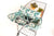 Baby Shopping Cart Cover - Tropical Day Leaf Print - plastic pouch with attached toy rings