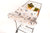 Baby Shopping Cart Cover - Coming Up Roses Beautiful Floral Print - clear plastic pouch with attached toy rings