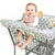 Baby Shopping Cart Cover - Grey/Aqua - happy baby