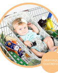 Baby Shopping Cart Hammock | Gray/Aqua