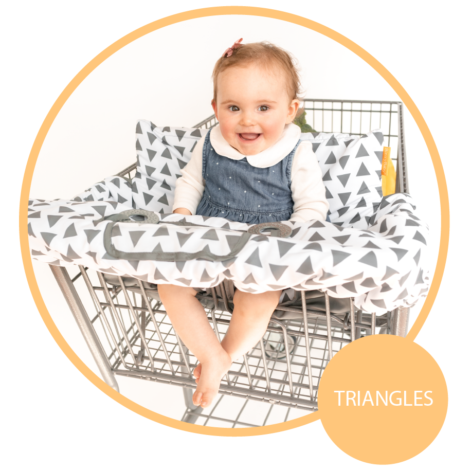 Baby Shopping Cart Cover - Triangles
