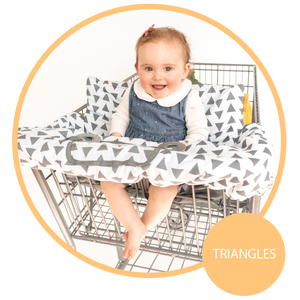 Baby Shopping Cart Cover - Triangles