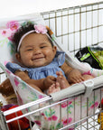 Baby Shopping Cart Hammock | Full Bloom Watercolor Floral Print