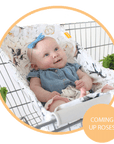 Baby Shopping Cart Hammock | Coming Up Roses Beautiful Floral Print