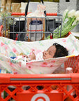 Baby Shopping Cart Hammock | Full Bloom Watercolor Floral Print