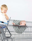 Baby Shopping Cart Hammock | Gray/Aqua