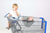 Baby Shopping Cart Hammock - Gray/Aqua